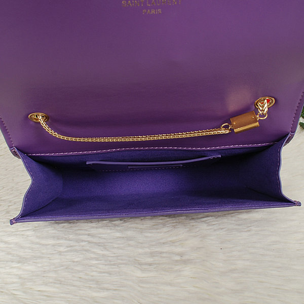 YSL monogramme cross-body shoulder bag 7130 purple